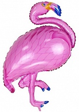 Фольгированный шарик "Фламинго, Розовый", 97 см
